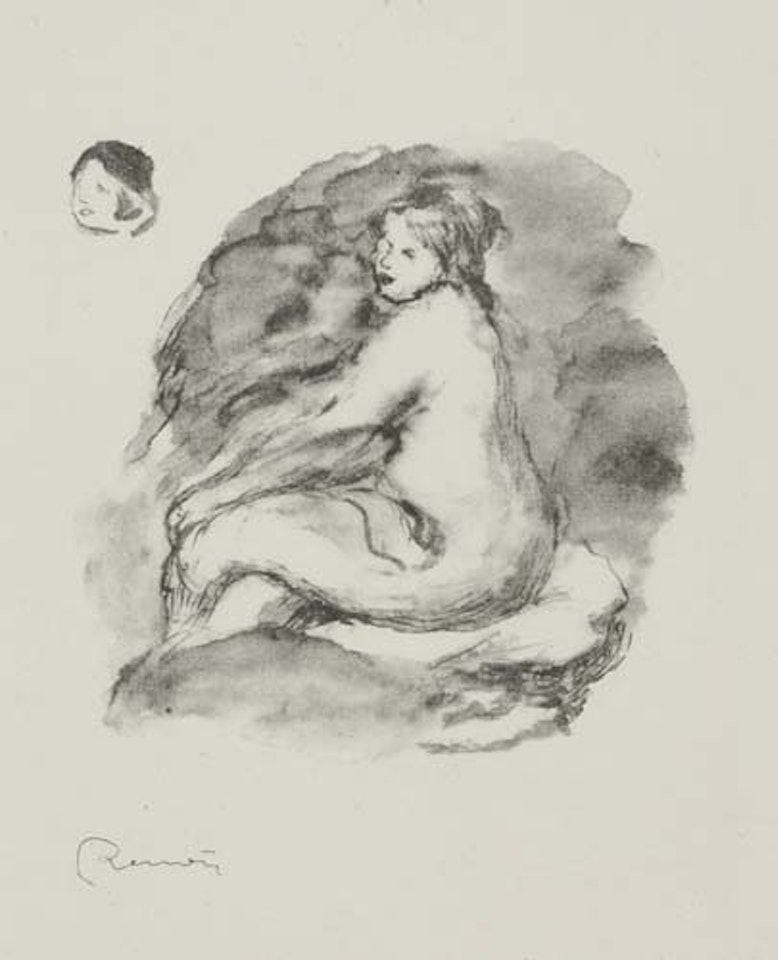 Étude de femme nue, assise, variante by Pierre-Auguste Renoir