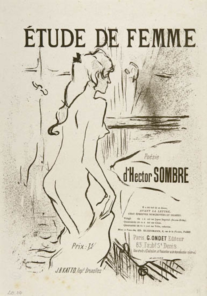 Étude de femme by Henri de Toulouse-Lautrec