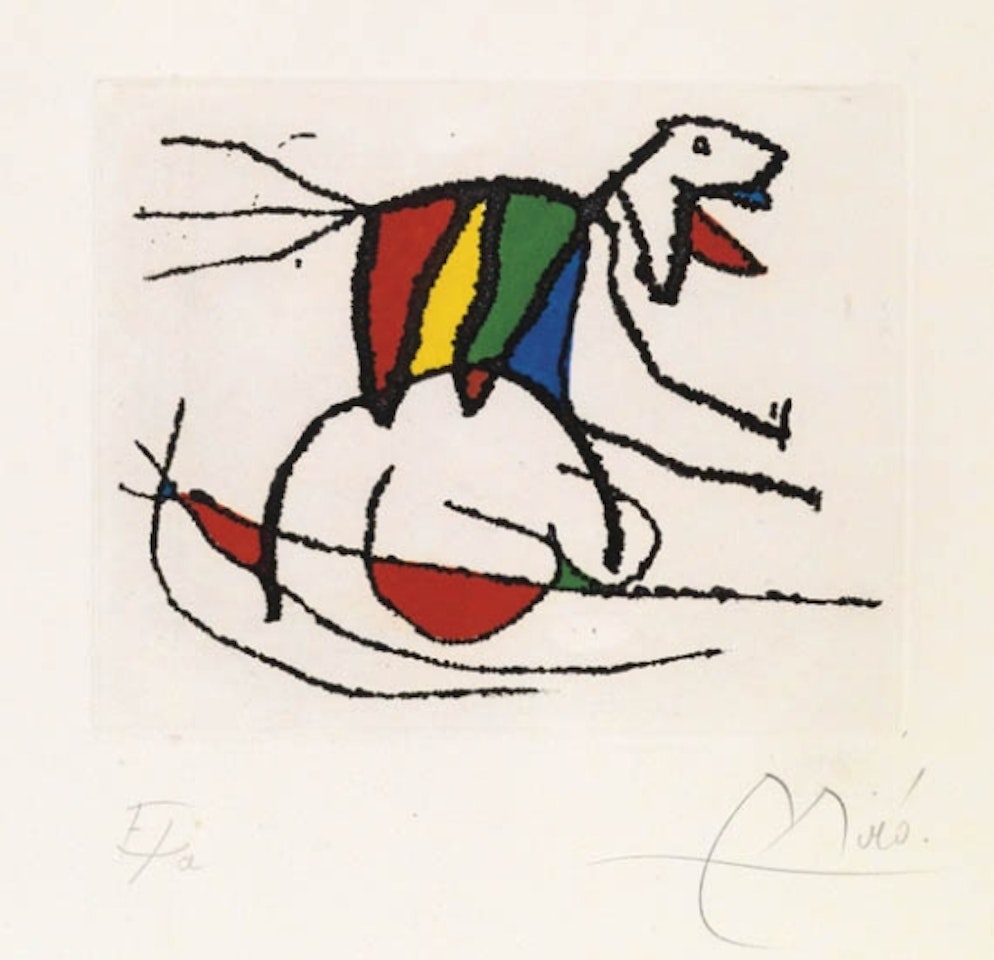 El Sobreviviente Visita los Pájaros by Joan Miró
