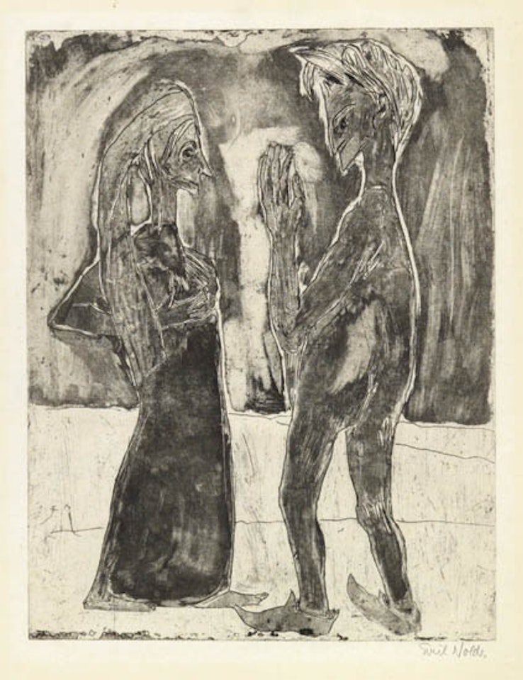 Nachbarsleute by Emil Nolde