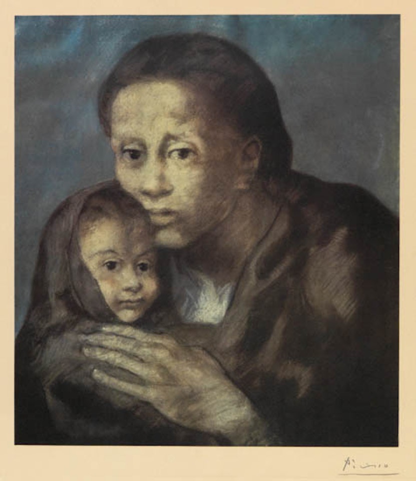 Mère et enfant au fichu by Pablo Picasso