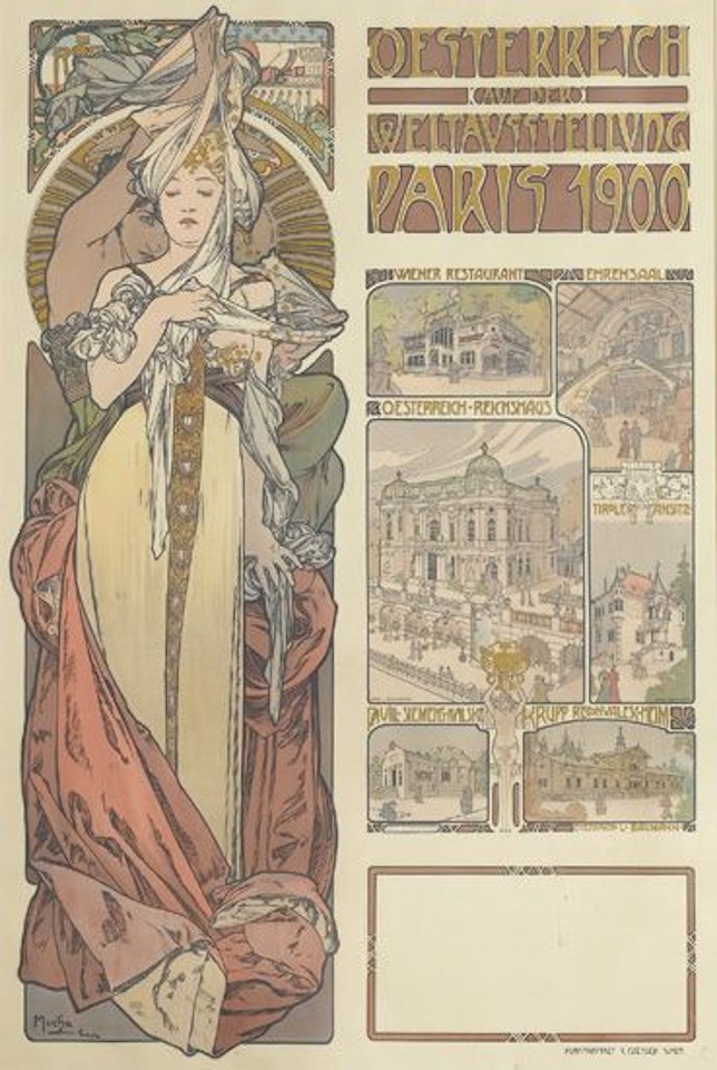 Oesterreich auf der weltausstellung/Paris by Alphonse Mucha