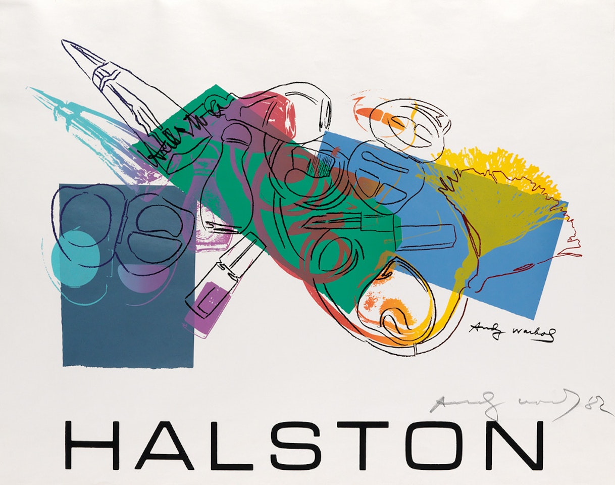 Untitled (Halston Advertising Campaign: Fragrance and Cosmetics) by Andy Warhol