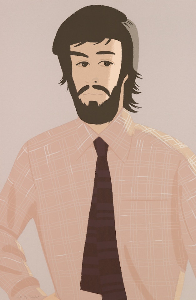 Plaid Shirt I and II by Alex Katz