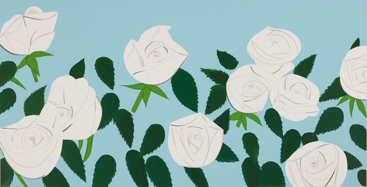 White Roses by Alex Katz