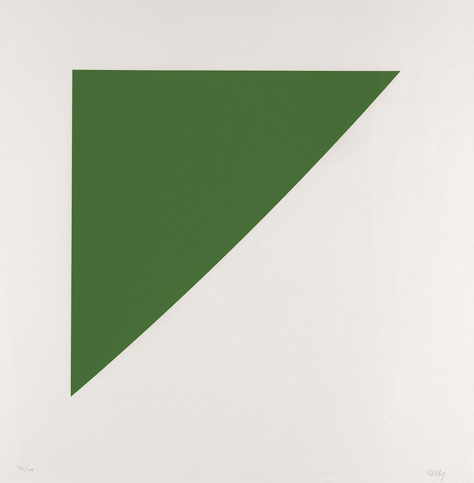 Green Curve with Radius of 20º by Ellsworth Kelly