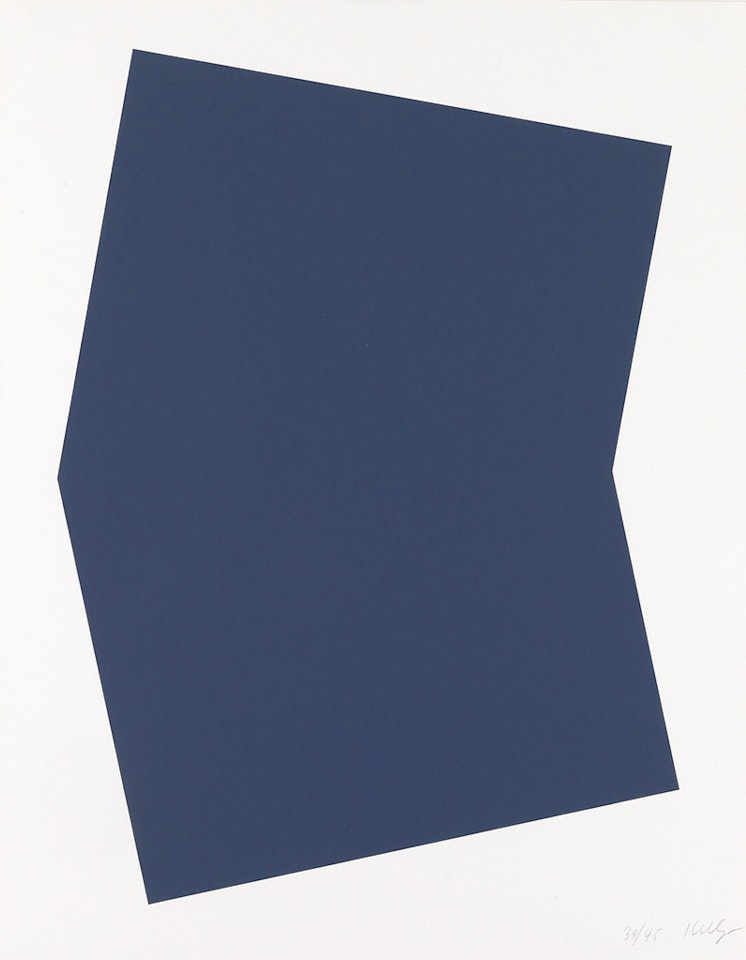 Dark Blue by Ellsworth Kelly