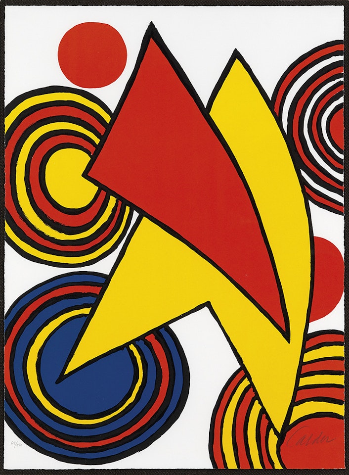 Triangles and Spirals by Alexander Calder