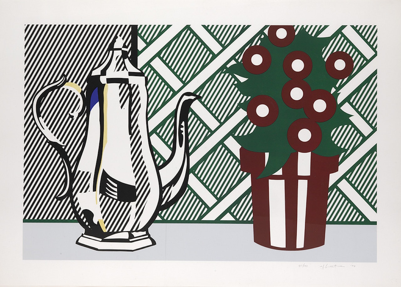 Still Life with Pitcher and Flowers by Roy Lichtenstein