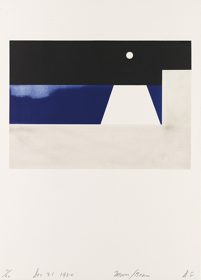 Moon/Beam Dec. 21, 1980 by Donald Sultan