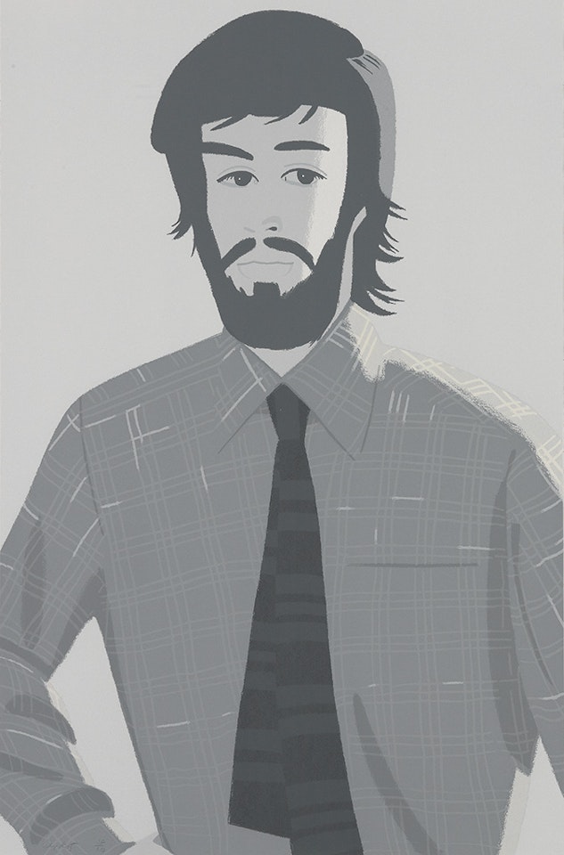 Plaid Shirt I and II by Alex Katz
