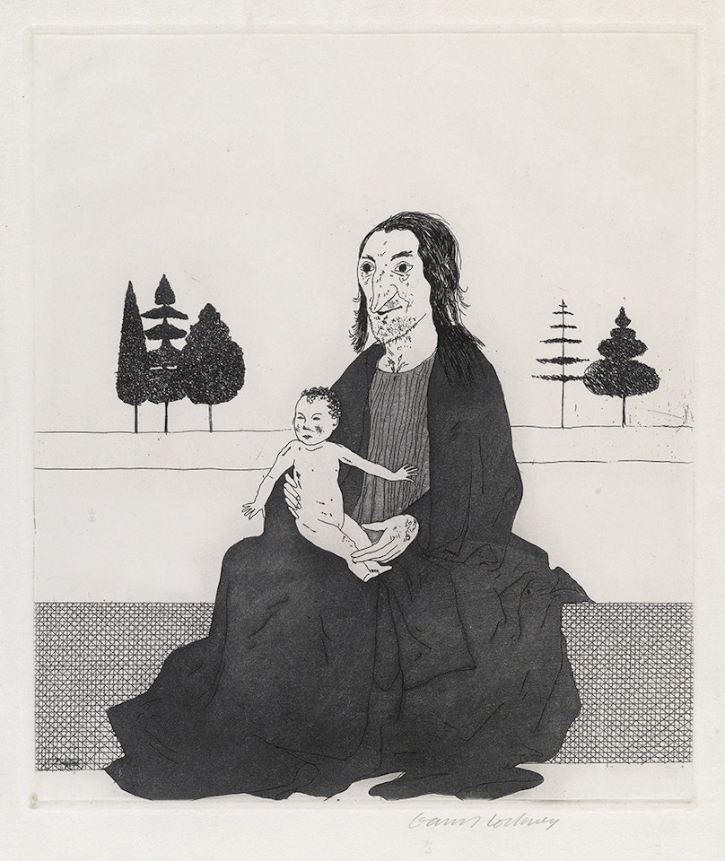 The Enchantress with the Baby Rapunzel by David Hockney