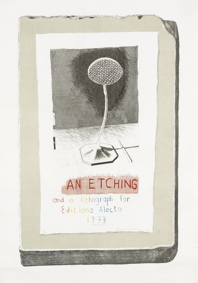 An Etching and a Lithograph for Editions Alecto by David Hockney