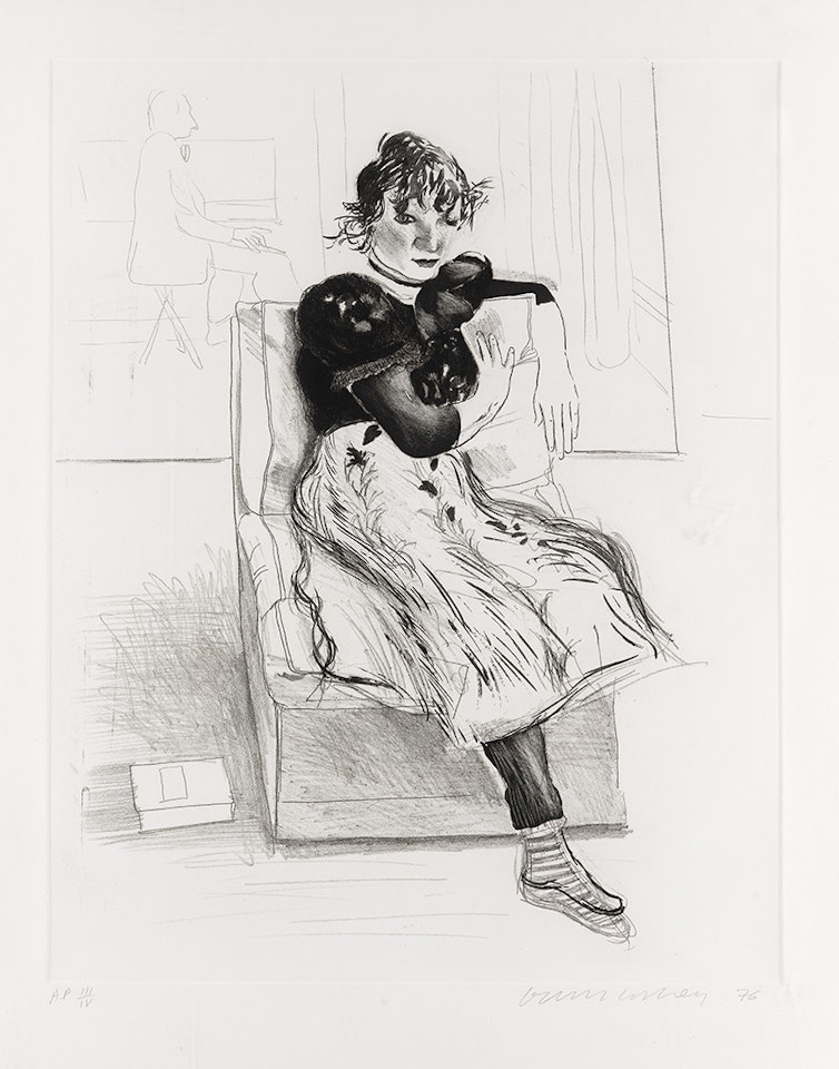 Celia Observing by David Hockney