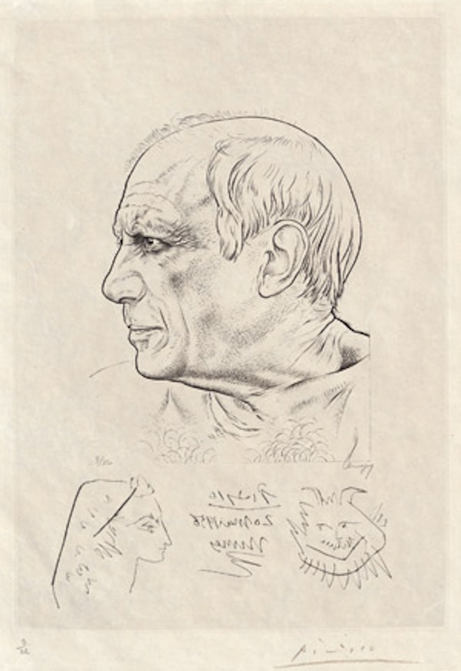 Remark for the Portrait of Picasso by Lemagny by Pablo Picasso