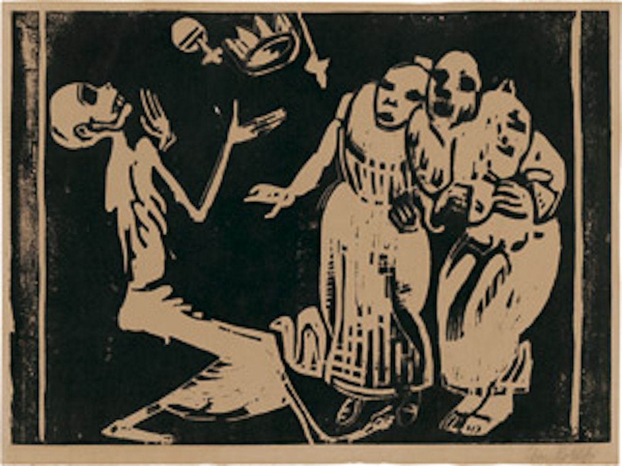 Death as a juggler (revolution) by Christian Rohlfs
