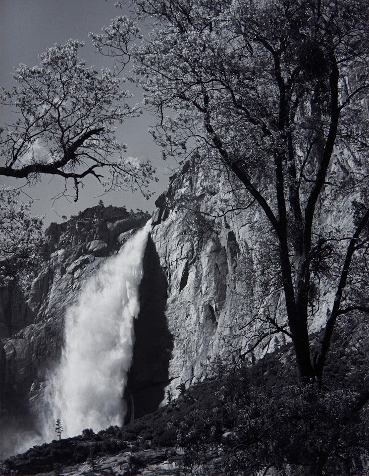 Yosemite Falls, Spring, Yosemite National Park, California by Ansel Adams