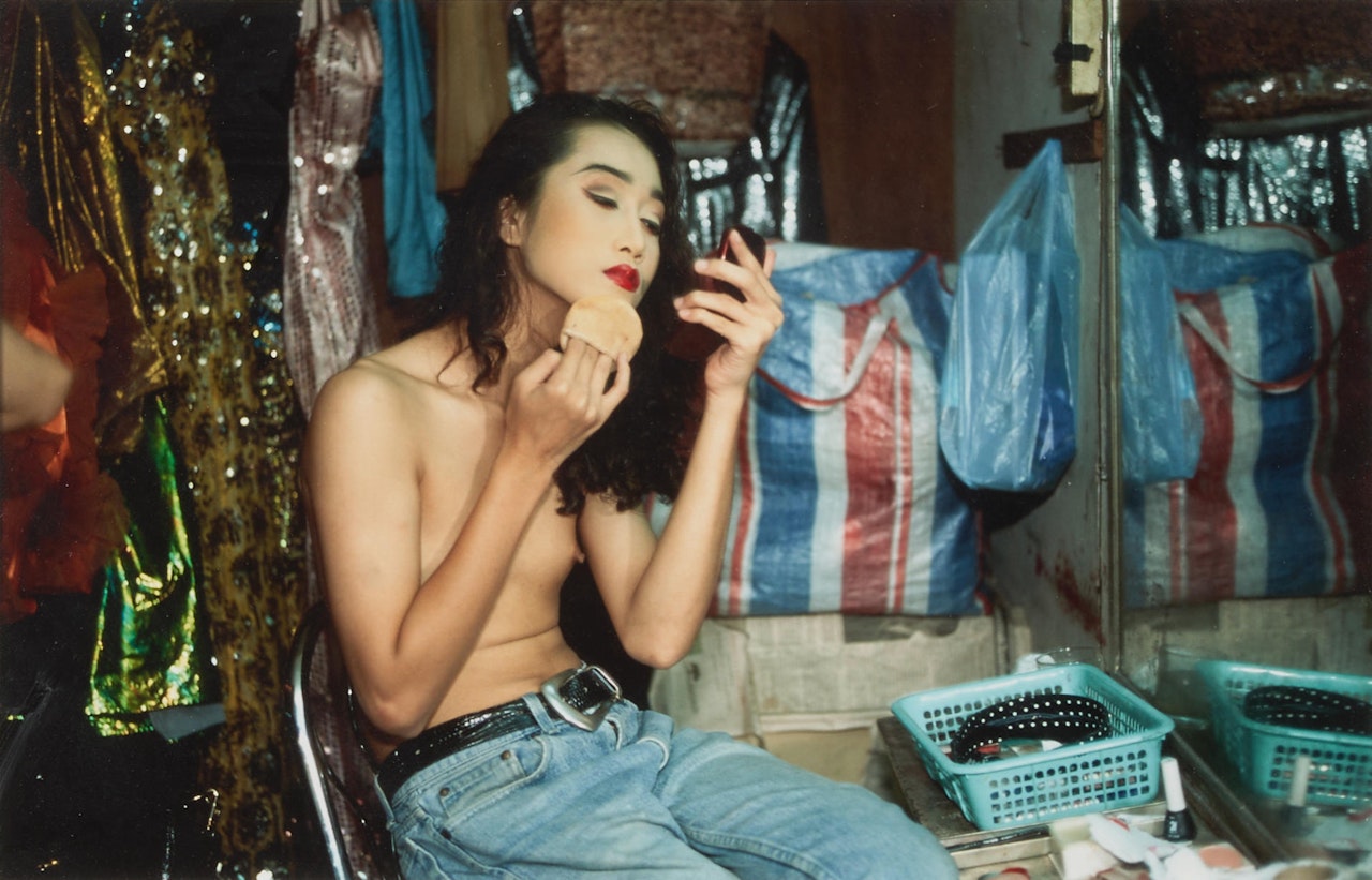Yogo Putting on Powder, Second Trip, Bangkok by Nan Goldin