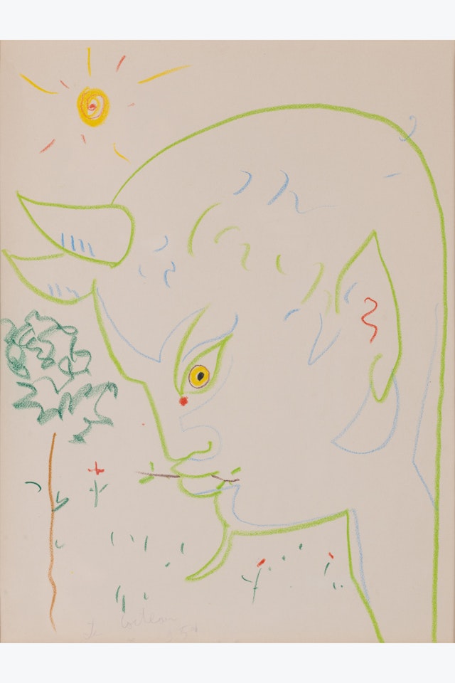 Tête de faune by Jean Cocteau