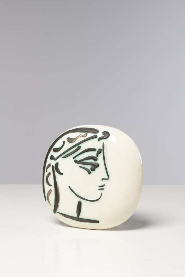 Profile of Jacqueline (A.R. 383); Plate by Pablo Picasso