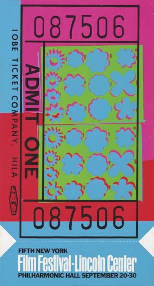 Lincoln Center Ticket by Andy Warhol