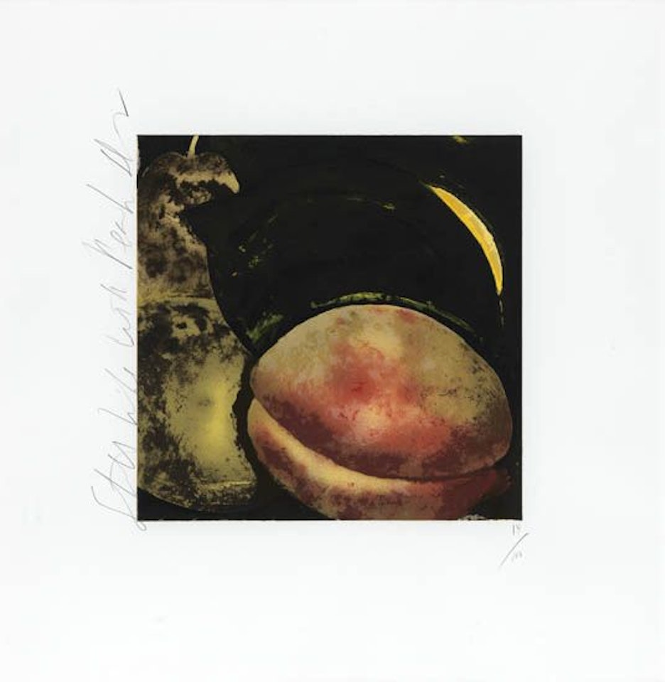 Still Life with Peach by Donald Sultan