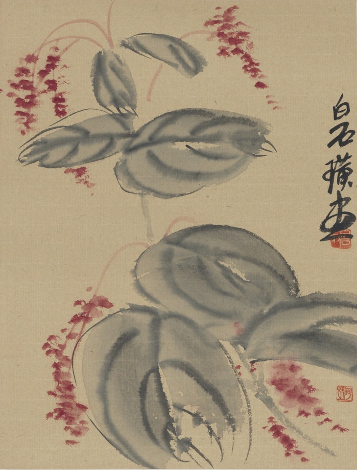 RED KNOTWEED by Qi Baishi