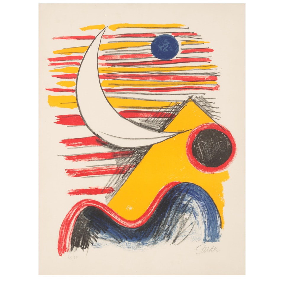 La Lune et le Montagne Jaune by Alexander Calder