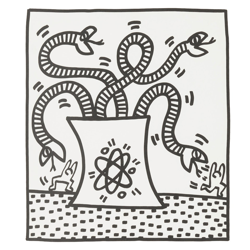 Four Plates, from the Lucia Amelio Suite by Keith Haring