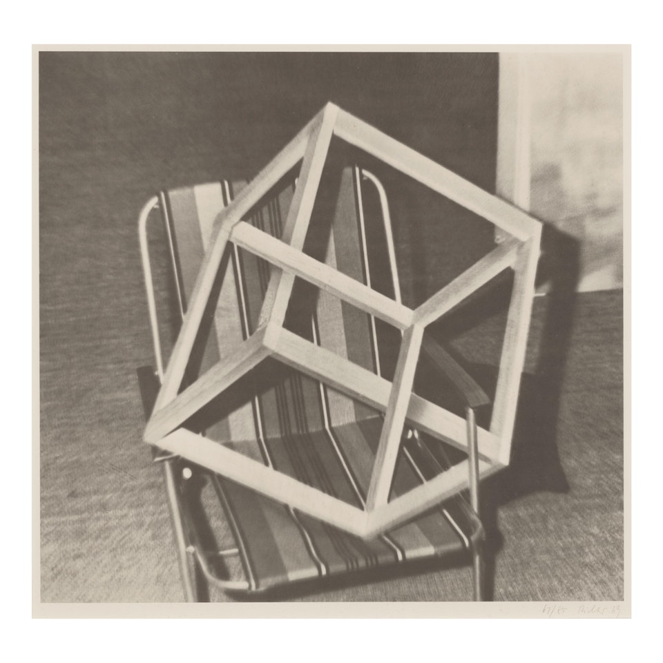 Untitled (Cube on Lawn Chair), from 9 Objects by Gerhard Richter