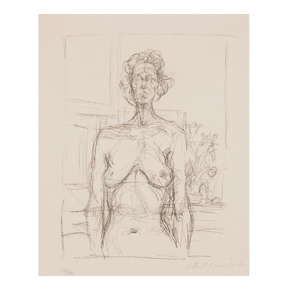 Nude with Flowers (Lust 32) by Alberto Giacometti