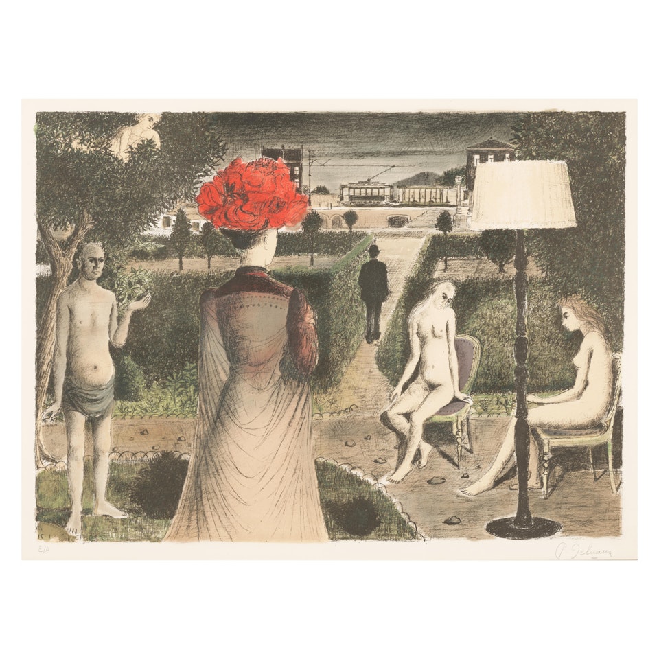 The Garden (Jacob 48) by Paul Delvaux