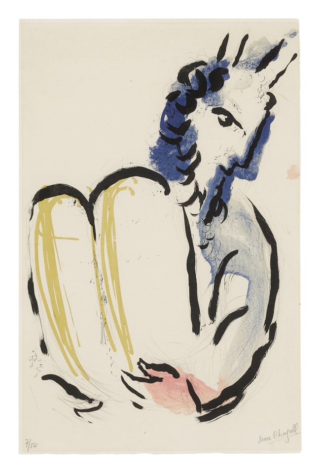 MOSES (MOURLOT 114) by Marc Chagall