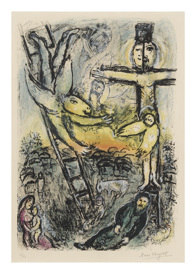JACOB"S DREAM (MOURLOT 625) by Marc Chagall