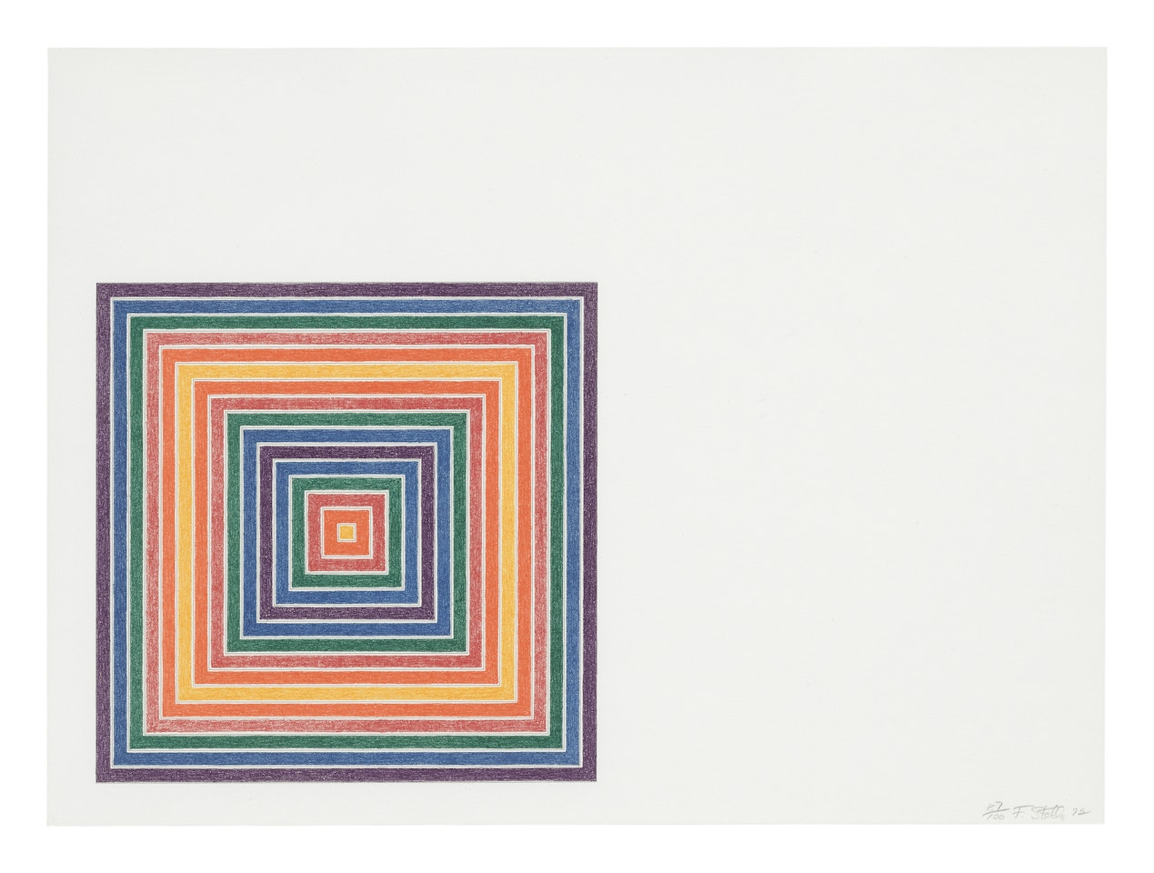 HONDURAS LOTTERY CO. (AXSOM 76) by Frank Stella