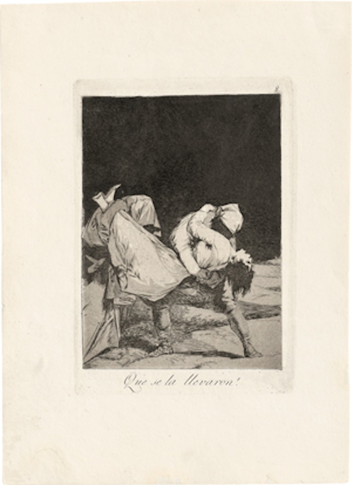 Que se la llevaron!; El amor y la muerte by Francisco José de Goya