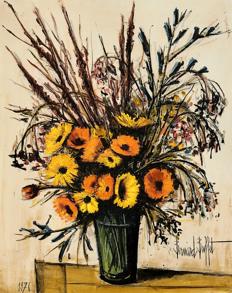 Grand bouquet de soucis III by Bernard Buffet