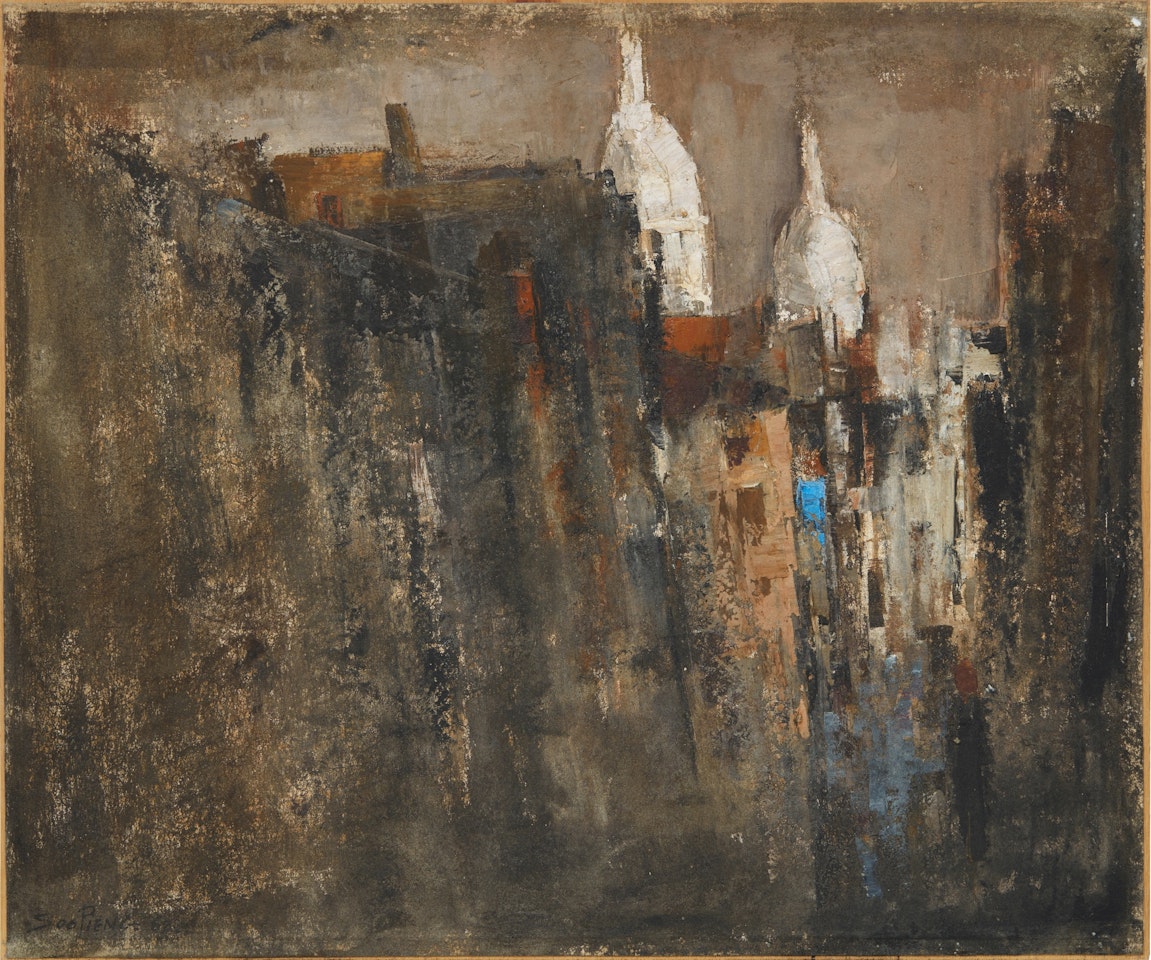 City in Europe by Cheong Soo Pieng