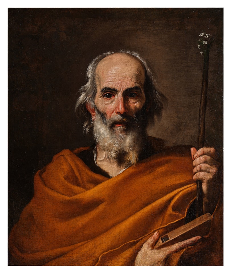 Saint Joseph Holding a Plane Flowering Rod by Jusepe de Ribera