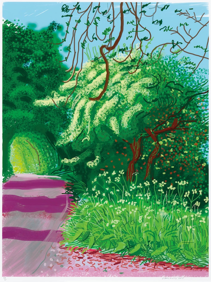 The Arrival of Spring in Woldgate, East Yorkshire in 2011 (twenty eleven)-14 May (2011) by David Hockney