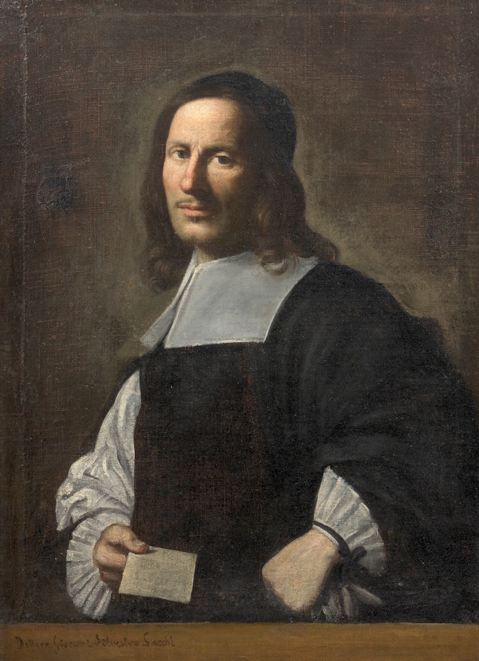 Portrait de notable tenant une lettre by Italian School