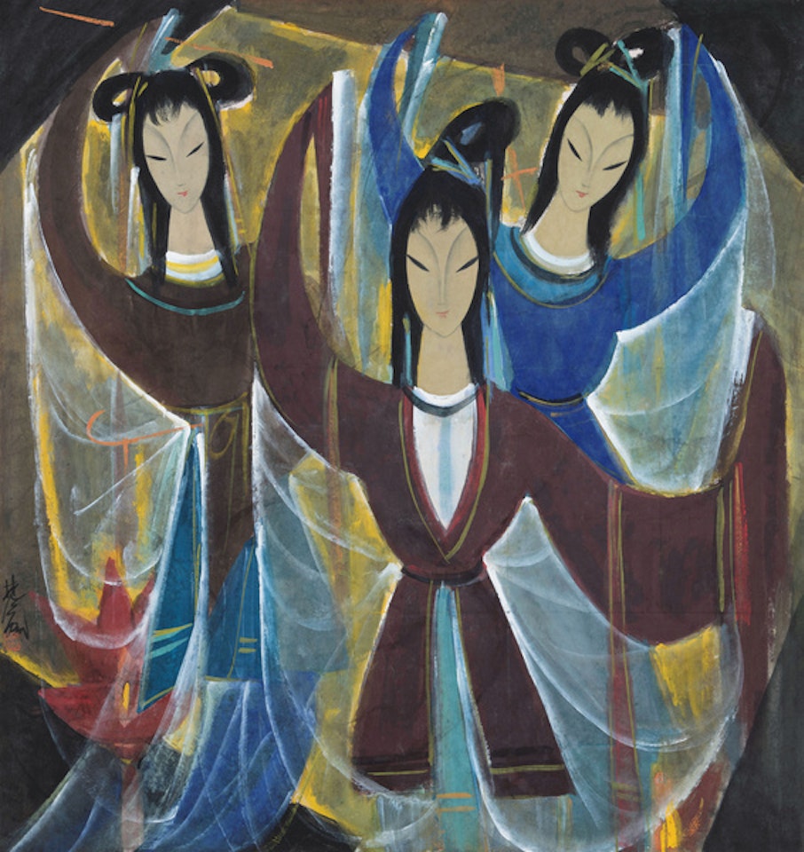 LOTUS LAMP by Lin Fengmian