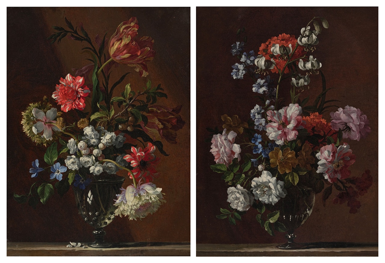 Floral Still Lifes by Jean Baptiste Monnoyer