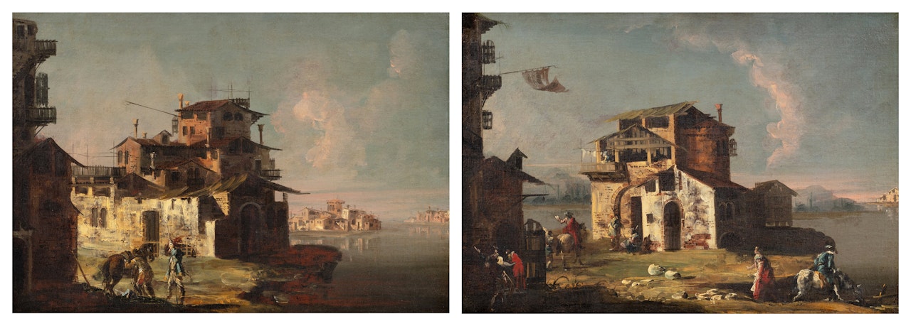 A Pair of Capricci by Michele Marieschi