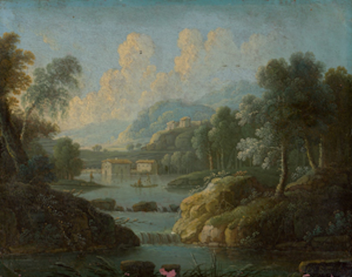 Two Arcadian landscapes by German School