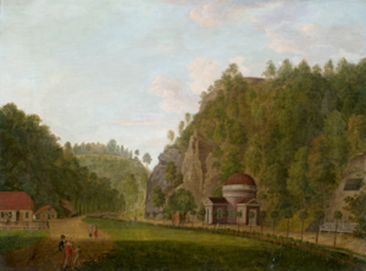 The St. Peter"s Chapel in Alexisbad near Harzgerode in the Harz Mountains by German School