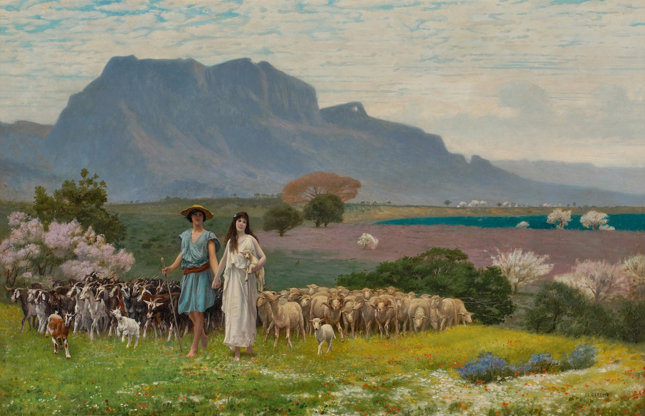 Daphne and Chloe by Jean Léon Gérome