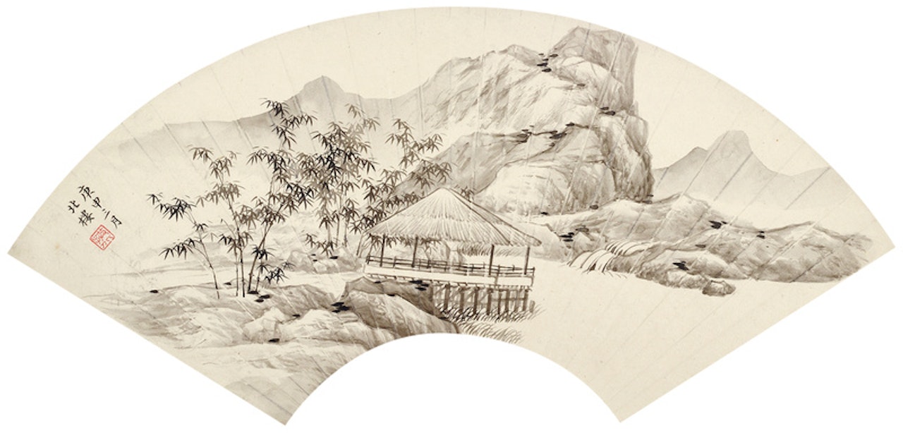 Cottage with Bamboo by Jin Cheng