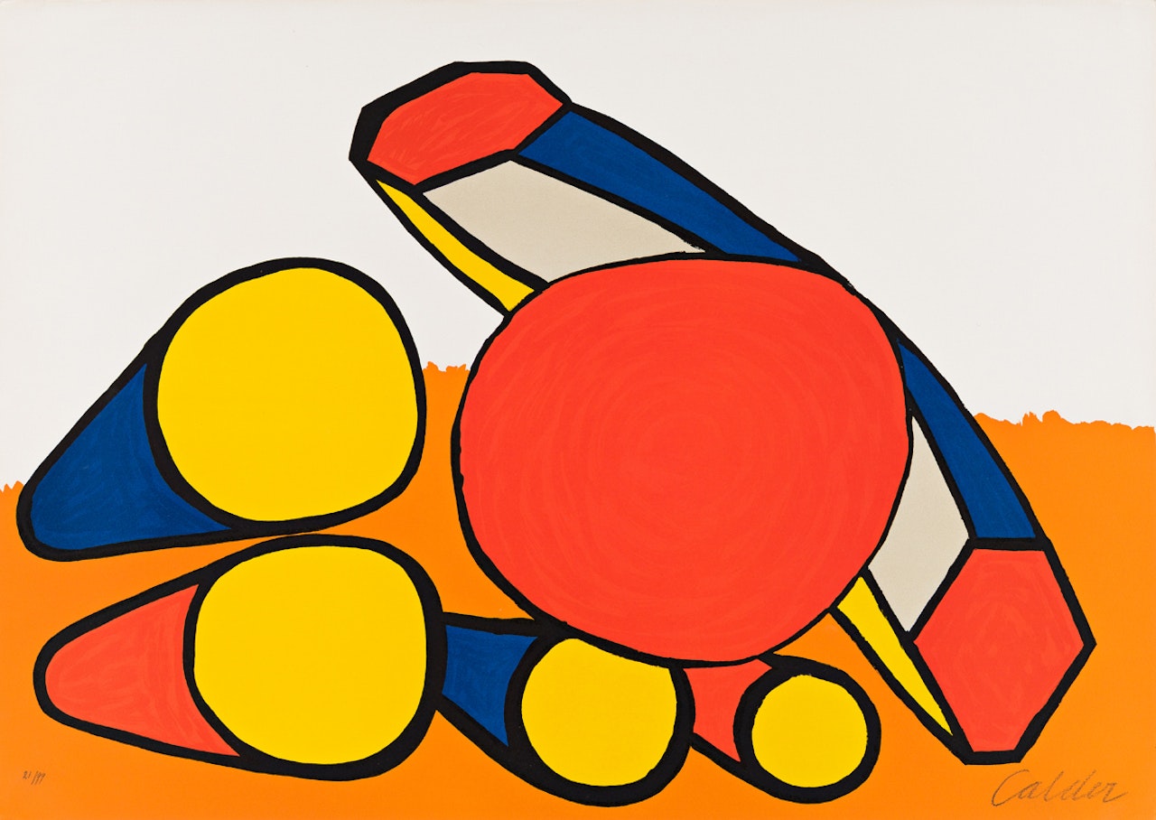 Red and Yellow Circles by Alexander Calder