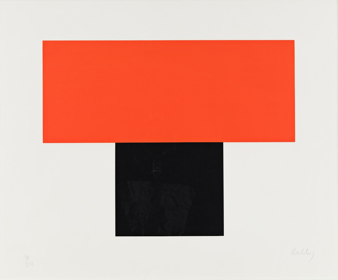 Red-Orange over Black by Ellsworth Kelly